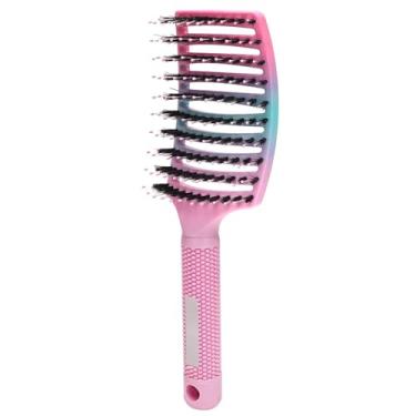 Imagem de 1 peça escova de cabeleireiro pente de massagem no couro cabeludo feminino nylon molhado escova de cabelo cacheado ferramentas de modelagem de cabelo (03)