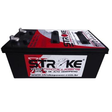 Imagem de Bateria Estacionária Stroke Power 400AH 12V Som Automotivo Energia Sol