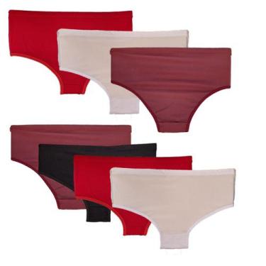 Imagem de Kit 7 Calcinhas Modelo Maior Tapa Bumbum Moda Feminina  127 - Luma Mod