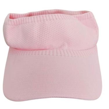 Imagem de Viseira Esportiva Fitness Moda Feminina Praia Verão Sol Monocromatica 