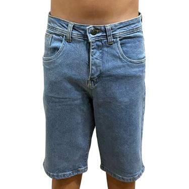 Imagem de Bermuda Masculina Jeans Onbongo Slim Azul ON314