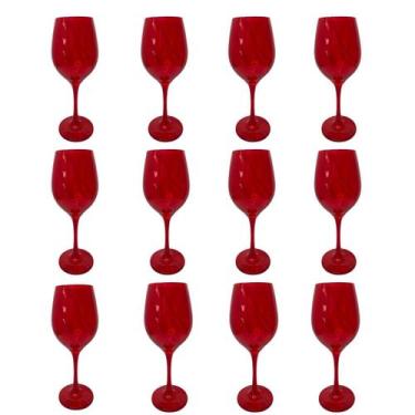 Imagem de Conjunto 12 Taças Vidro Vermelha Vinho Água 490ml Nadir - BIALLUZ