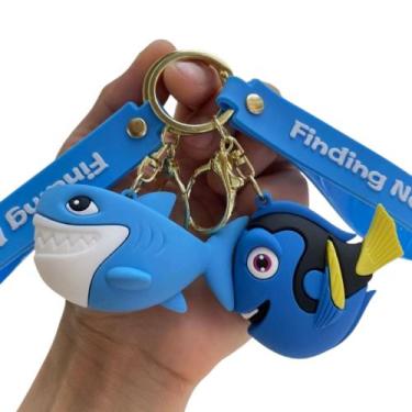Imagem de Kit Chaveiros Nemo 3d Dory Baleia Bruce Tubarão Chave Carro Pingente -