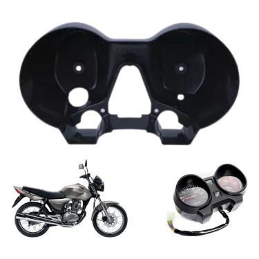 Imagem de Carcaça Painel Capa Preta Inferior Moto Honda Cg Titan 150 2004 2008 Fan 125 2009 2013