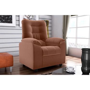 Imagem de Poltrona Reclinável MX61 Onix Veludo Cobre E435 - Matrix