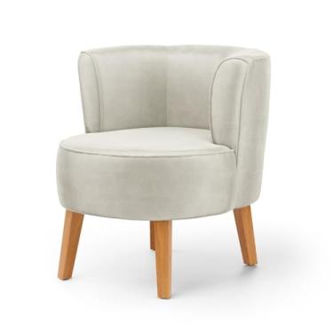 Imagem de Poltrona Cadeira Decorativa para Sala de Espera Resistente Recepção Ergônomica MOBLAN decor (Bege)