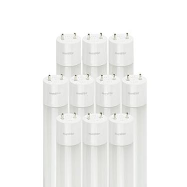 Imagem de Sunlite 5000K Super Branco 2'/9W/IS/DLC/50K/10PK LED 9W 2 pés de arranque instantâneo T8 tubos, 220 Luzes, Base média Bi-Pin (G13), Pacote com 10, 5000K-Super