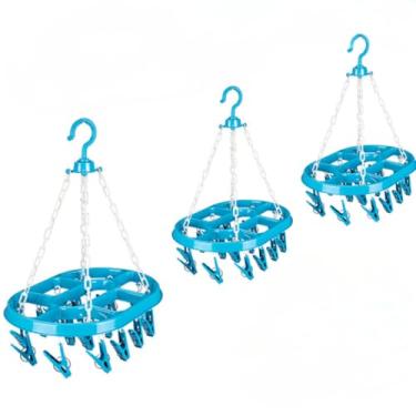 Imagem de Varal de Roupas Íntimas Calcinhas Com 48 Prendedores(AZUL)