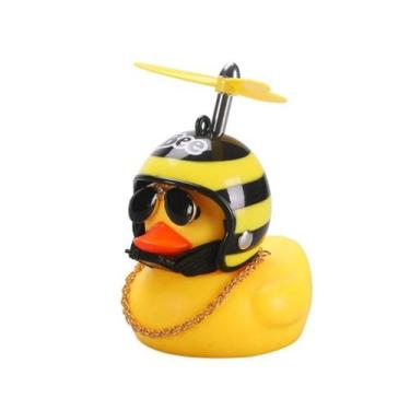 Imagem de Patinho Jack da Zueira (Com Led) -  Pato de Borracha Decora Bike Moto 