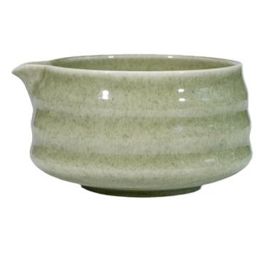 Imagem de Ioensy Cerâmica Matcha Bowl Tableware Tradicional para mexer versátil utensílio portátil fazer chá com estoque de derramamento, Cor Matchá