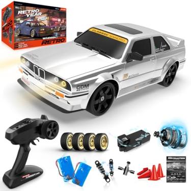 Imagem de 1/16 Fast RC Cars for Adults, RC Drift Car with ESP Gyro, 50KM/H High-Speed 4WD, Full Proportional Control, LED Light, 2 Rechargeable Batteries, RTR Drifting for Adults, Gift for Boys Kids and Girls