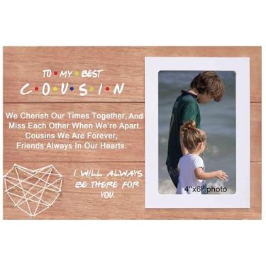 Imagem de NZY to My Best Cousin - I Will Always Be There for You - Birthday Christmas Graduation Wedding Gifts for Cousin,Women,Her - Friends TV Show- Photo Picture Frame Gift