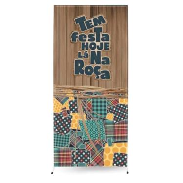 Imagem de Painel Lateral Romano Veste Fácil 0,90x2,20m Festa Junina (PLFJN0011)