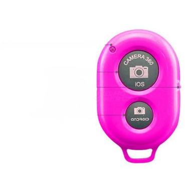 Imagem de Controle Remoto Disparador De Fotos Bluetooth Selfie - Rosa
