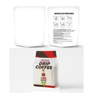Imagem de Drip Coffee + Drip Bag Premium Branco - 100un - Ilovecoffee