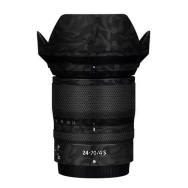 Imagem de Camerea Lens Skin Anti-Scratch Adesivo para Nikon Z 24-70 mm F4S Revestimento Película Protetora Vinil Protetor Corporal Decalques Capa 24-70 4 (Shadow Camo Preto)