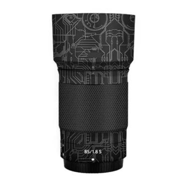 Imagem de Adesivo protetor de câmera de película de vinil para Nikon Z 85 mm F1.8S protetor acessórios de fotografia (Circuit Titanium)