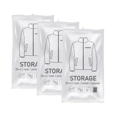 Imagem de Sacos De Armazenamento a Vácuo Pendurados Para Roupas Terno Vestido Ja
