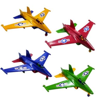 Imagem de Avião Brinquedo Caça De Guerra Jato Infantil Plástico Kit (colorido)