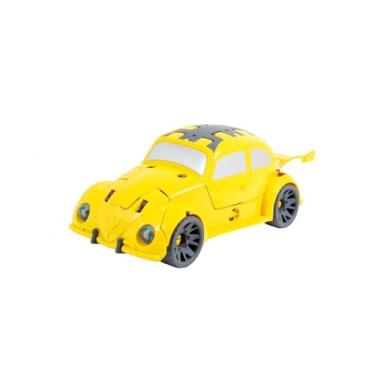 Imagem de Carrinho Robô Transformável, Amarelo, 37cm x 37cm x 7cm, Brinquedo Infantil para Crianças Acima de 3 Anos