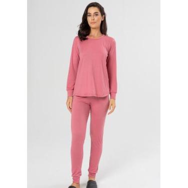 Imagem de Pijama de Suede Liso - Gimara, G, Sandia