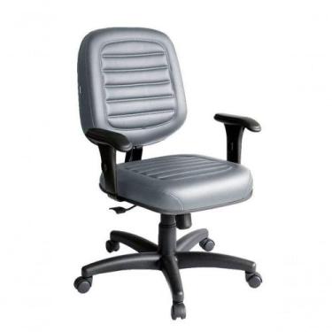 Imagem de Cadeira Diretor Para Escritório Linha Blenda Cinza - DESIGN OFFICE MÓV