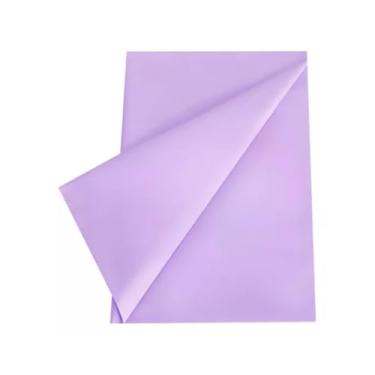 Imagem de Toalha de Mesa Plástica Perolizada Lisa, 80x80 cm, Pacote com 10 Unidades para Festas (Lilás)
