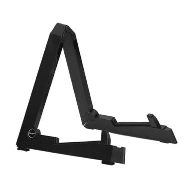 Imagem de simhoa Suporte de guitarra dobrável e elegante, suporte vertical para guitarra, bandolim, instrumento de cordas, ukulele, violino, banjo
