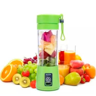 Imagem de Mini Liquidificador Portátil Mixer Juice para Shake + USB 380ml Verde
