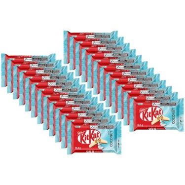 Imagem de Barra de Chocolate Kit Kat Coconut Integral 41,5g 1 Display com 24 Bar