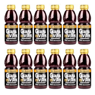 Imagem de Bebida de Guaraná Natural Guaraviton Zero Açúcar 12x500ml Kit Econômico e Energia Natural