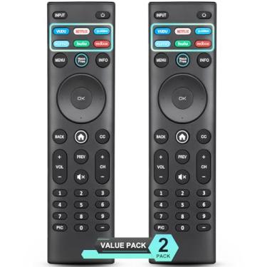 Imagem de Substituição para controle remoto VIZIO Smart TV, universal para controle remoto VIZIO XRT140【Pacote com 2】