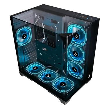 Imagem de Gabinete Gamer Rise Mode Galaxy Full Glass S/Fan S/Fonte Mid Tower ATX Preto - RM-CA-FG-B