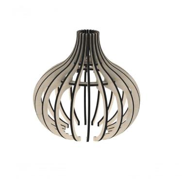 Imagem de Luminária Teto Tipo Pendente Diana Mdf - Completa Cor: Mdf Cru