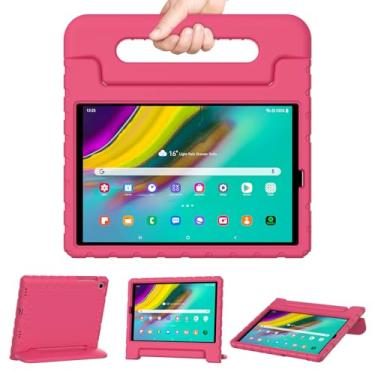 Imagem de Capa infantil para Samsung Galaxy Tab S5e 10,5 polegadas lançado em 2019 modelos de tablet (SM-T720/SM-T725/SM-T727), capa protetora à prova de choque com alça conversível capa de espuma para meninos
