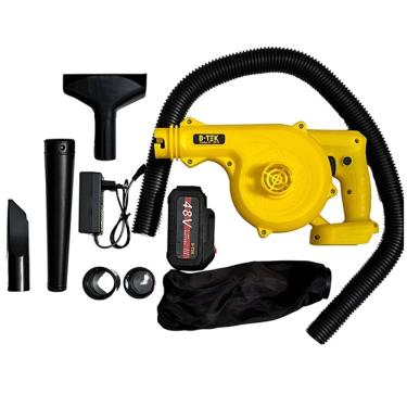 Imagem de Soprador e Aspirador Recarregável de Folhas BT-DZ19 48V 2200W com Maleta para Quintal e Jardim