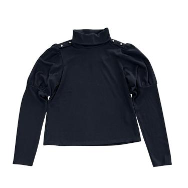 Imagem de Blusa Casaco Tricot Feminino Fino Manga Bufante Longa Tamanho P e GG Formitz-Feminino