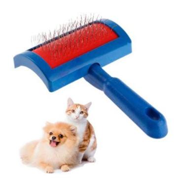 Imagem de Rasqueadeira PET tamanho Médio Escova Tira Pelos - Bwx