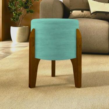 Imagem de Puff gui verde, decorar sala e centro, estilo moderno, tecido liso, pix