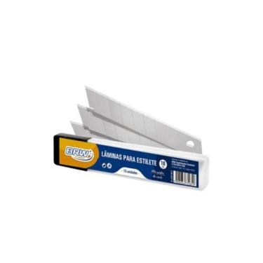 Imagem de LÂMINAS PARA ESTILETE 18mm BRW 10 UNIDADES
