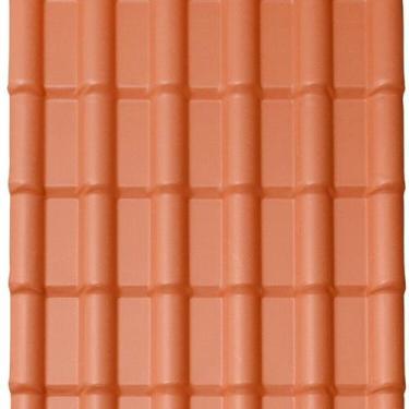 Imagem de Kit com 5 Telhas Pvc Colonial 3,30m X 0,88m X 1,7mm 6 Ondas Lux Telhas