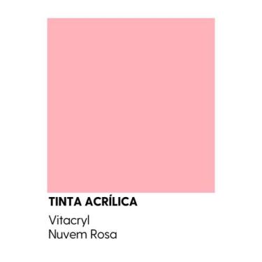 Imagem de Tinta Semibrilho Premium Rosas - Vitacryl, Nuvem Rosa, 3,6 lts