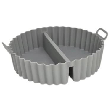 Imagem de Forma De Silicone Com Divisórias Air Fryer Antiaderente 20Cm - Belakas