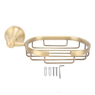 Imagem de Suporte de parede do sabão auto drenagem suporte do prato sabão Antique Copper Soap Bandeja para banheiro pia cozinha espaço poupança durável Material de cobre