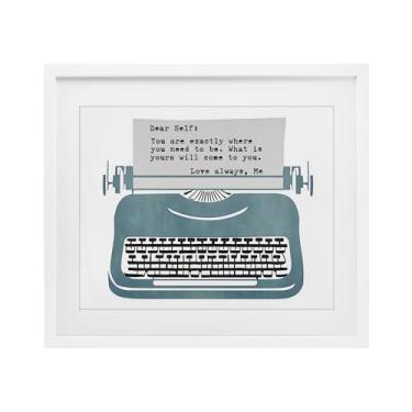 Imagem de Stupell Industries Impressão emoldurada inspiradora de notas para autobranco sob vidro por Annabelle Hall, 33 x 40 cm