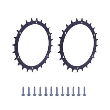 Imagem de aeobdai 1 par de pontas de cortador de grama robóticas compatíveis com Bosch Indego Xs 300 M700 S 500 M+700 S+500 ponta antiderrapante de roda de plástico