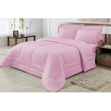 Imagem de Edredom Queen Size + Jogo Cama Queen Malha Penteada 100% Algodão-4 peç