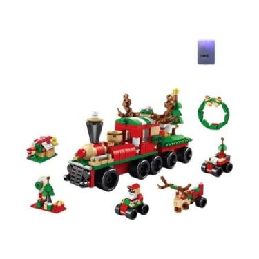 Imagem de Conjunto De Blocos De Construção De Natal 6 Em 1 Casa De Vila De Inver