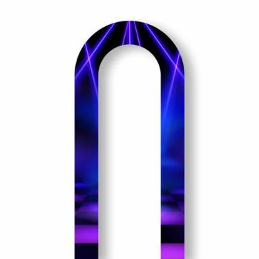 Imagem de Painel de Tecido Sublimado Vertical Balada luzes Pista de Dança Neon -