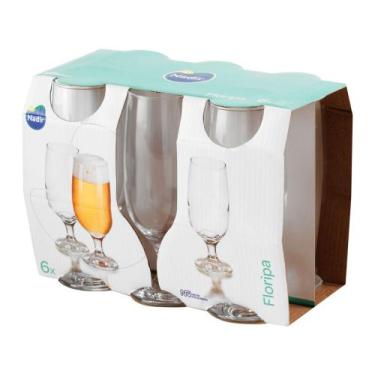 Imagem de Conjunto de Taças de Vidro para Cerveja 6 Peças - 300ml Nadir Floripa